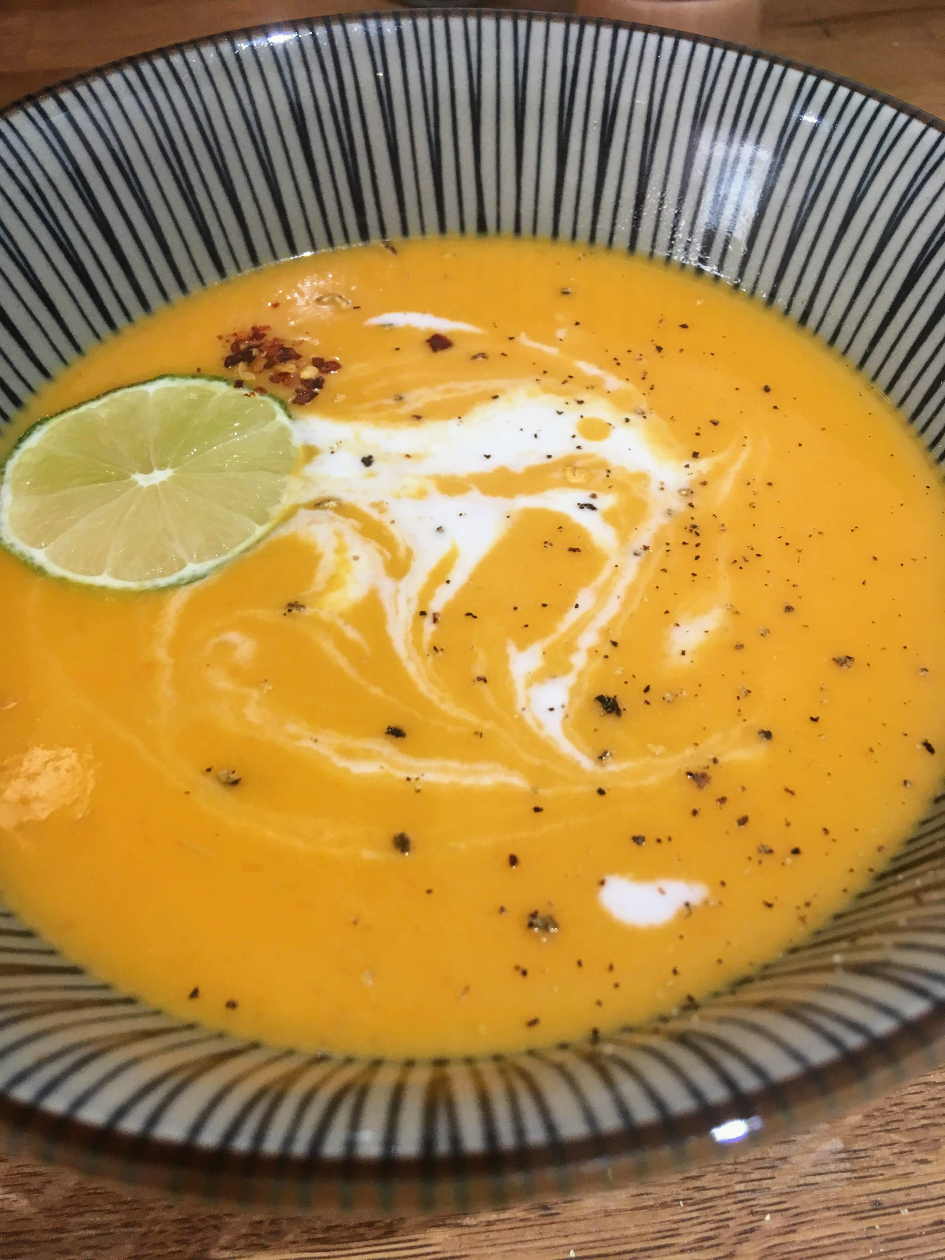 Thai sweet potato soup